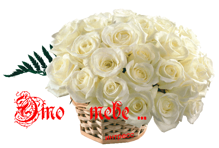 Красивые и приятные открытки гифки для женщины - розы, букеты роз 11