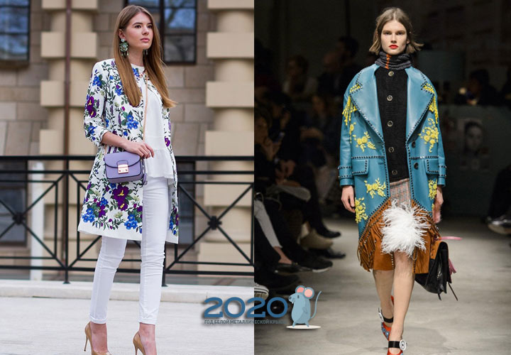 Модные принты женских пальто 2019-2020 года