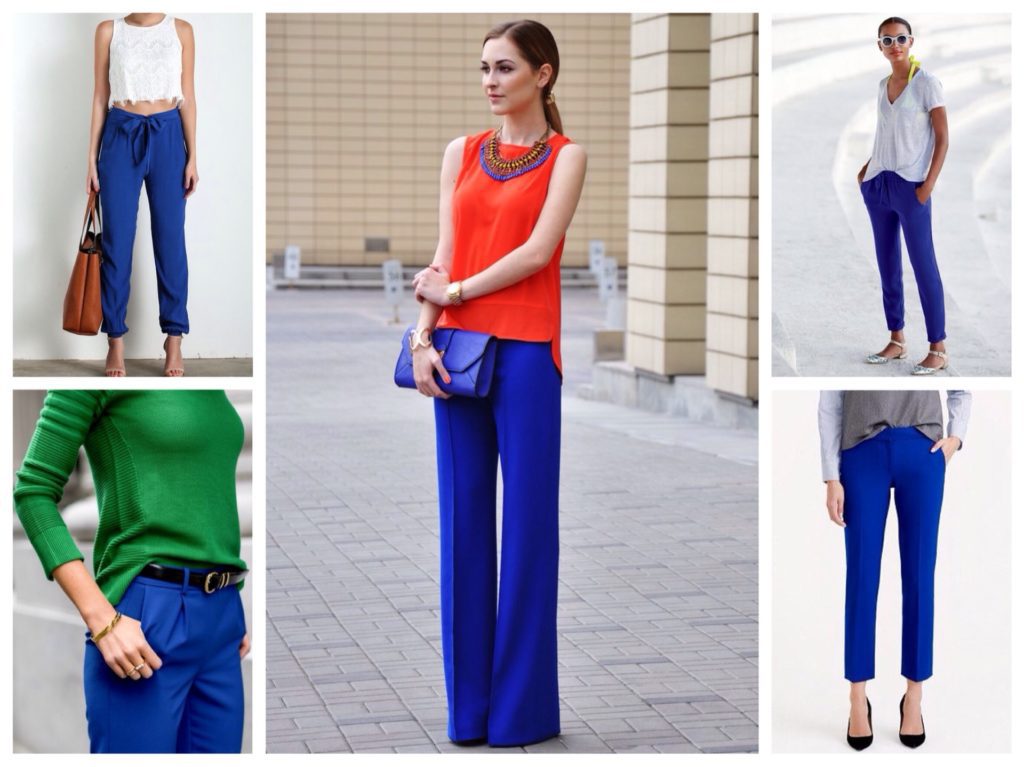 Разнообразие синих брюк