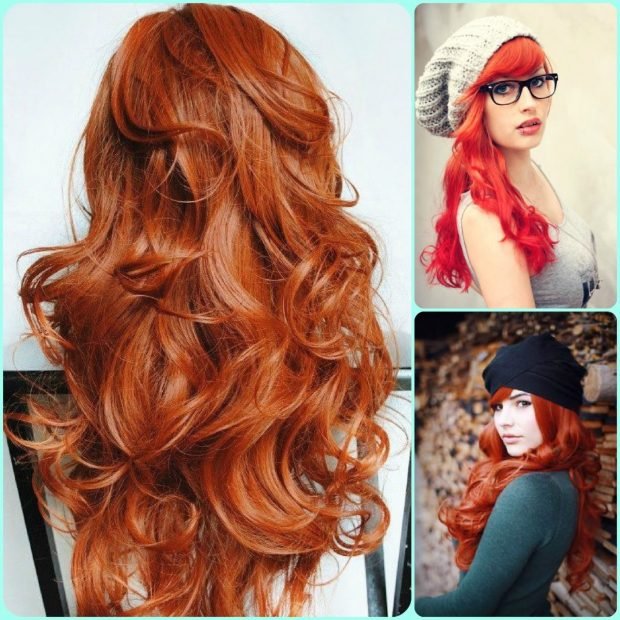 тренды 2019 2020 волосы: яркие рыжие