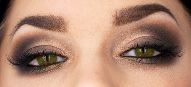 Вариант макияжа для зеленых глаз