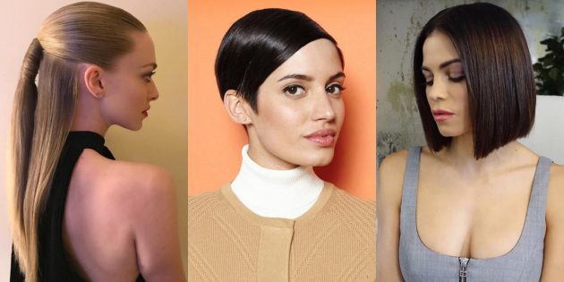 Модные женские причёски 2019: совершенная гладкость