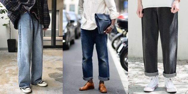 Широкие прямые джинсы для мужчин — 2019/2020