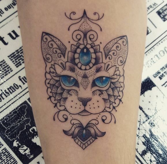 Cat Tattoos Designs For Girls