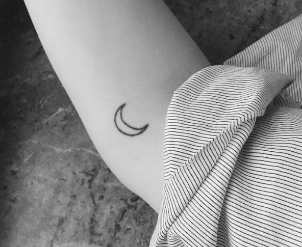 Small Moon Tattoos