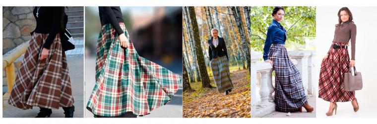 Юбка-макси — настоящий тренд уличной моды осенью, фото № 3