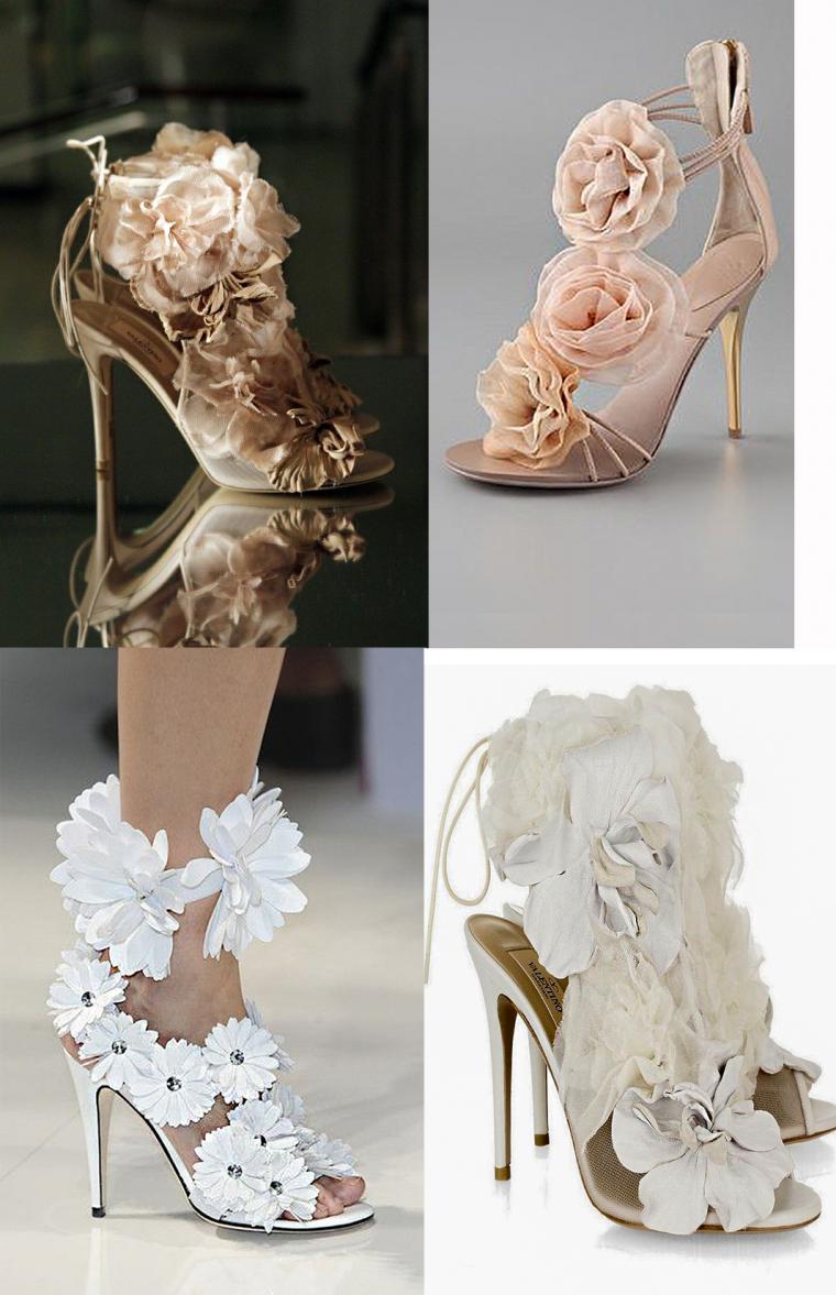 Цветы, подвески, стразы: потрясающие варианты праздничного декора обуви, фото № 29