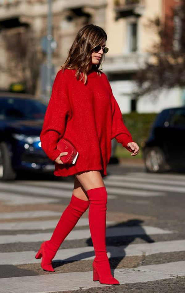 Модные пальто 2018. Тренд № 1: Lady in Red, фото № 24
