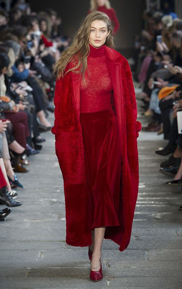 Модные пальто 2018. Тренд № 1: Lady in Red, фото № 15