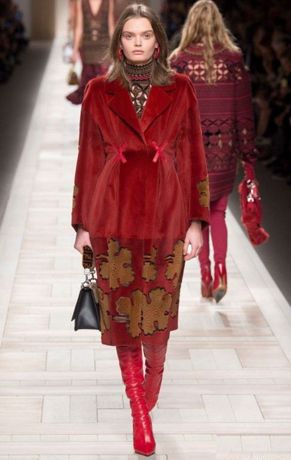 Модные пальто 2018. Тренд № 1: Lady in Red, фото № 14