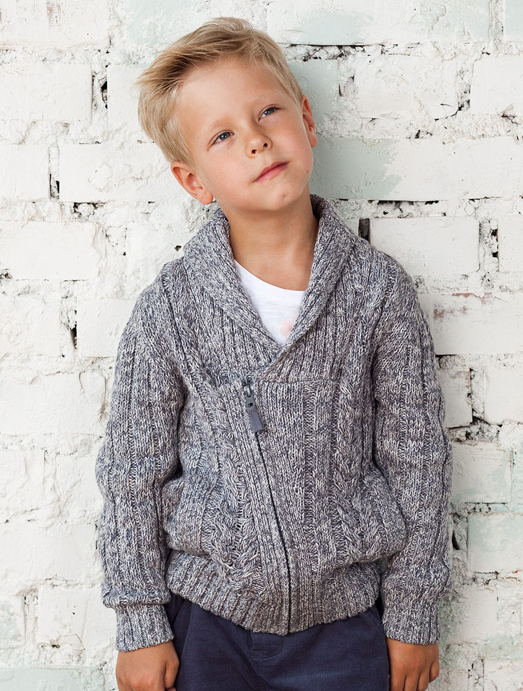 20 стильных свитеров с косами и жгутами для мальчика, фото № 10