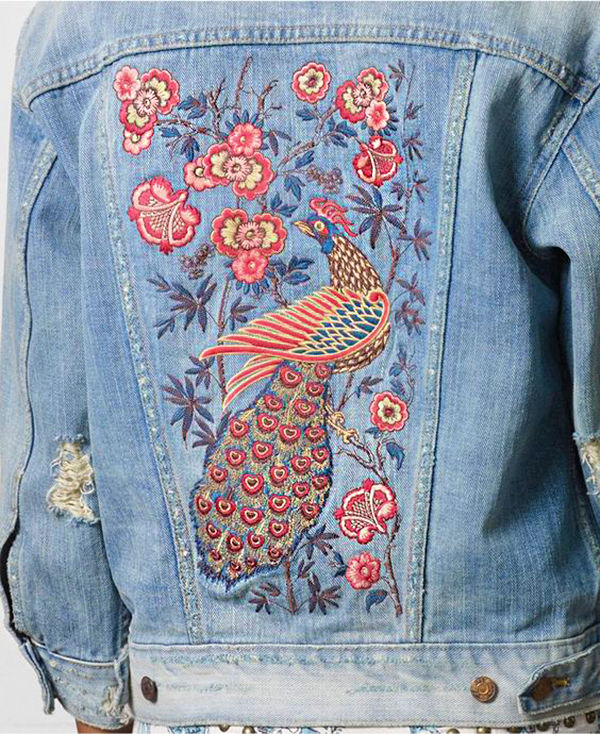 Многообразный декор джинсовых курток: 50 интересных вариантов, фото № 6