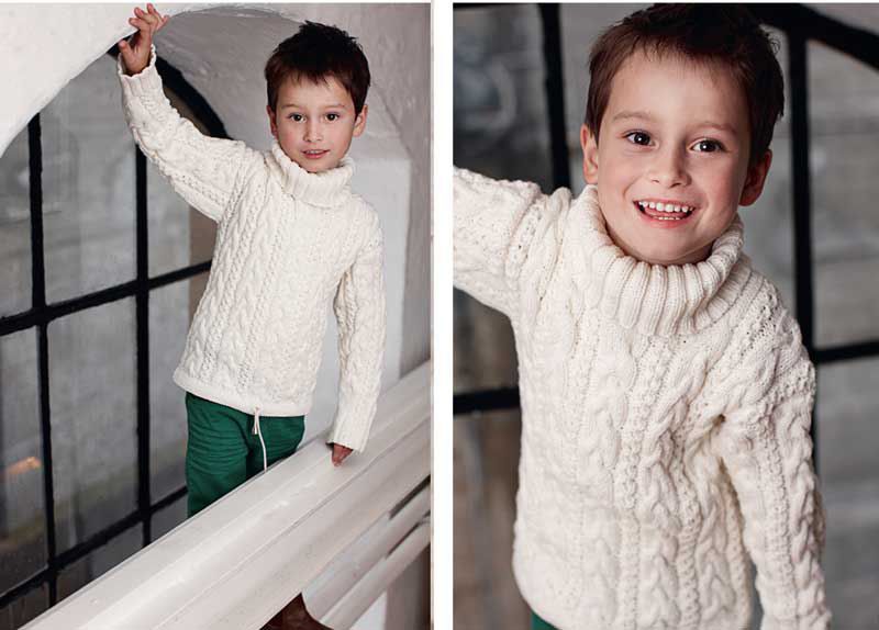 20 стильных свитеров с косами и жгутами для мальчика, фото № 4