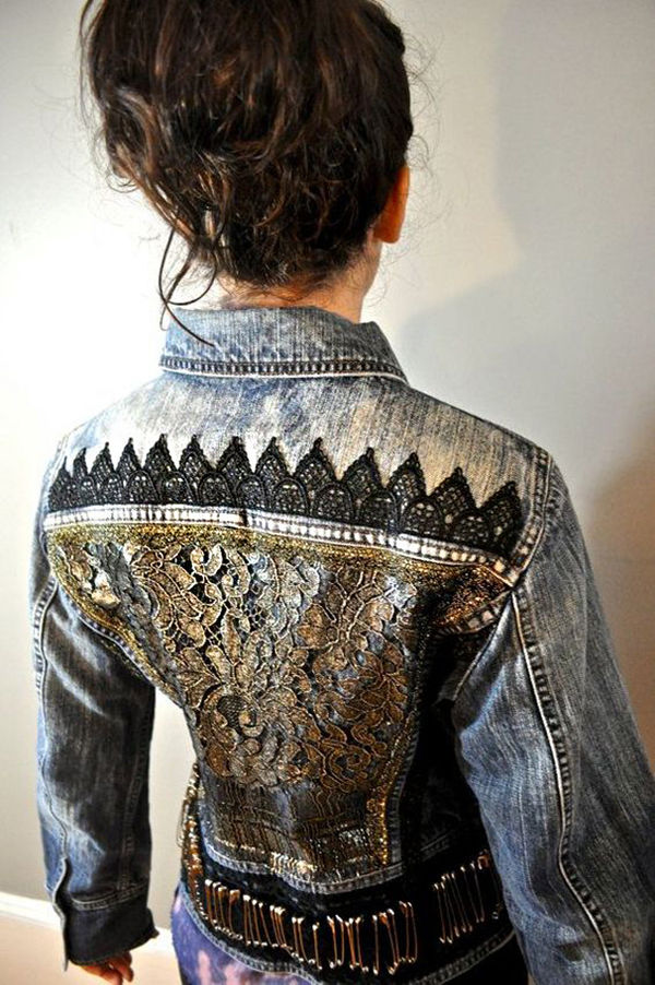 Многообразный декор джинсовых курток: 50 интересных вариантов, фото № 21