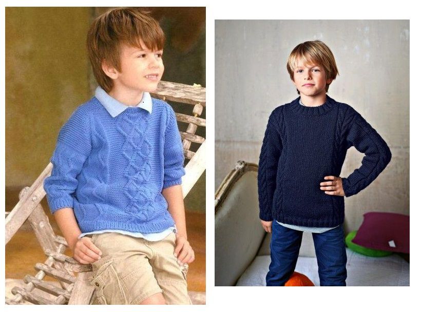 20 стильных свитеров с косами и жгутами для мальчика, фото № 5