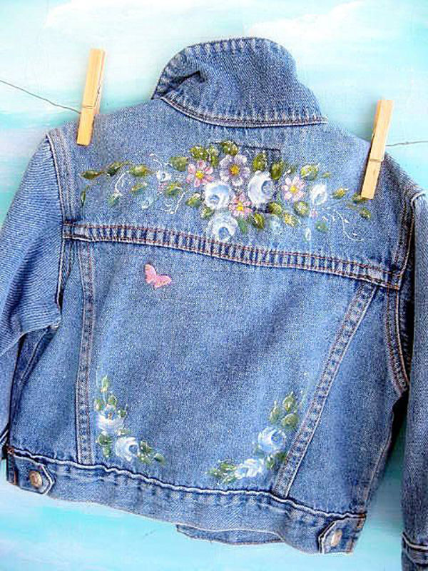 Многообразный декор джинсовых курток: 50 интересных вариантов, фото № 8