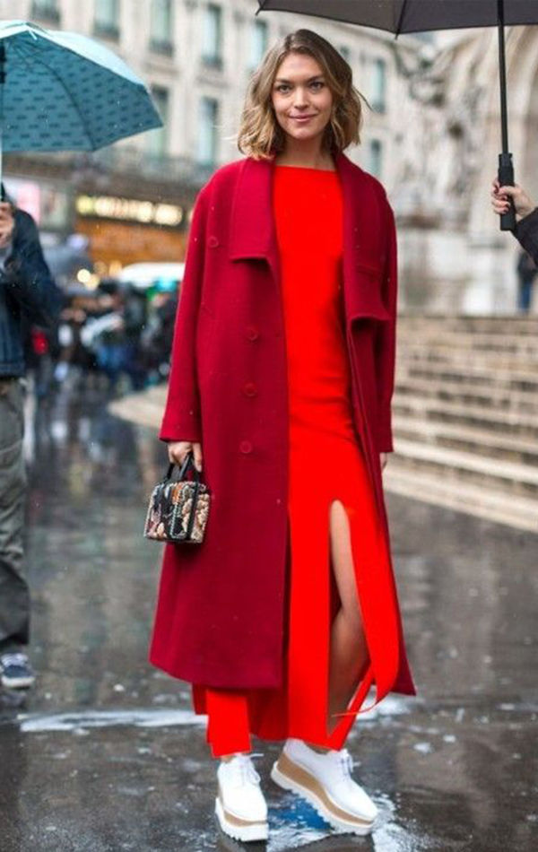 Модные пальто 2018. Тренд № 1: Lady in Red, фото № 28