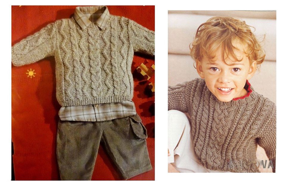 20 стильных свитеров с косами и жгутами для мальчика, фото № 7