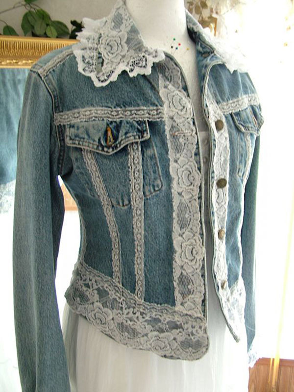 Многообразный декор джинсовых курток: 50 интересных вариантов, фото № 20