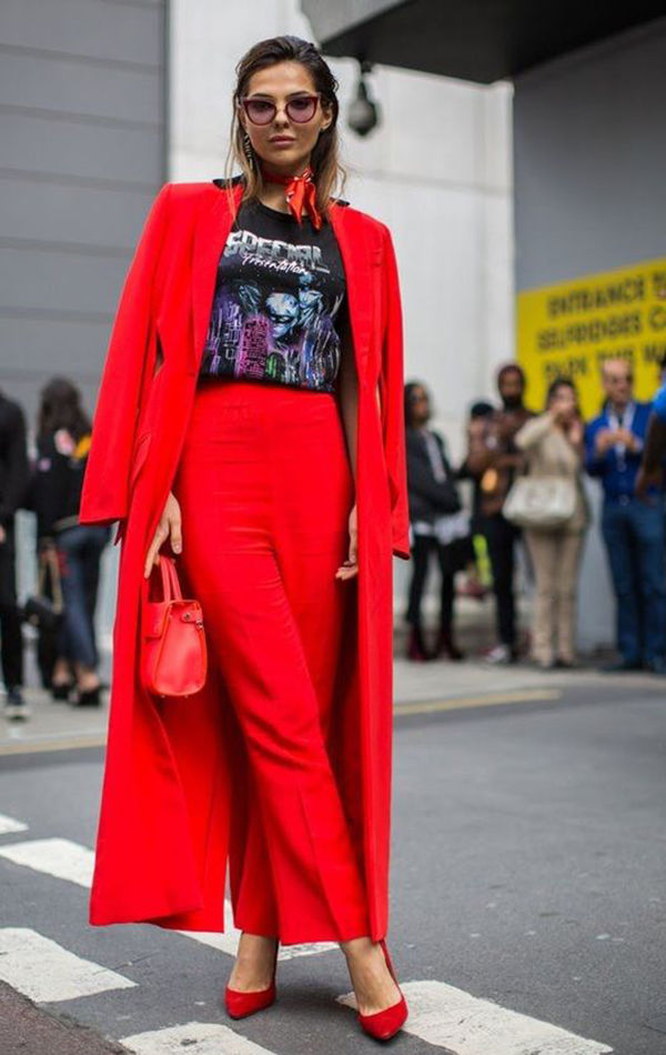 Модные пальто 2018. Тренд № 1: Lady in Red, фото № 22