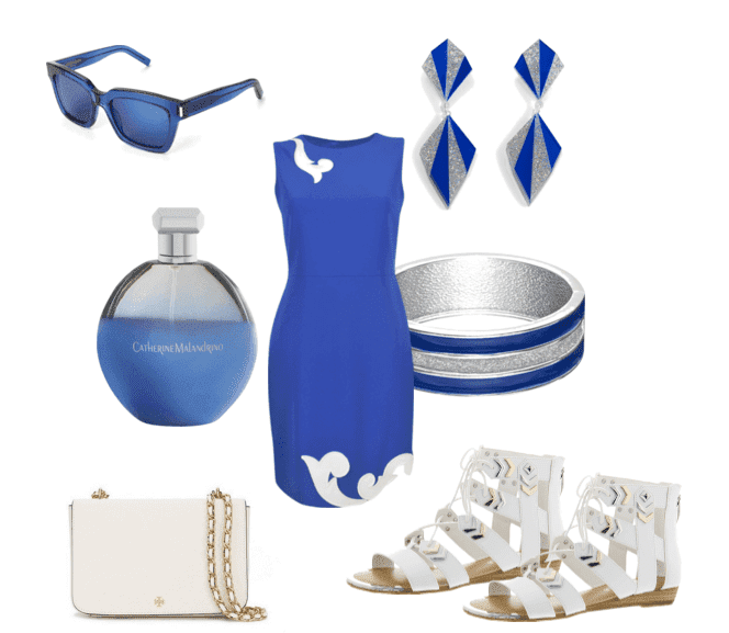 С чем носить и сочетать синее короткое платье: 20 модных образов, фото № 10
