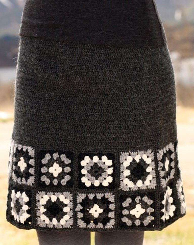Вязаная юбка — юбка для смелых, фото № 36