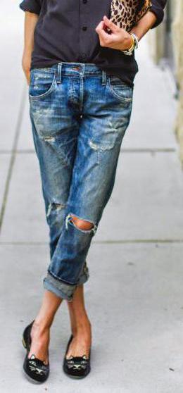 стильные джинсы для девушек бойфренды