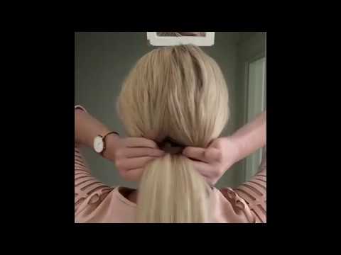 10 легких причесок на длинные волосы -  на работу - Easy hairstyles 2017