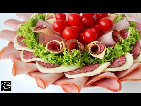 Красивая МЯСНАЯ НАРЕЗКА на Праздничный Стол! Оформление и Подача на Стол!