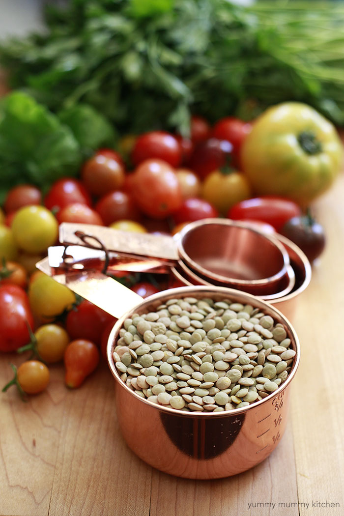 green lentil salad