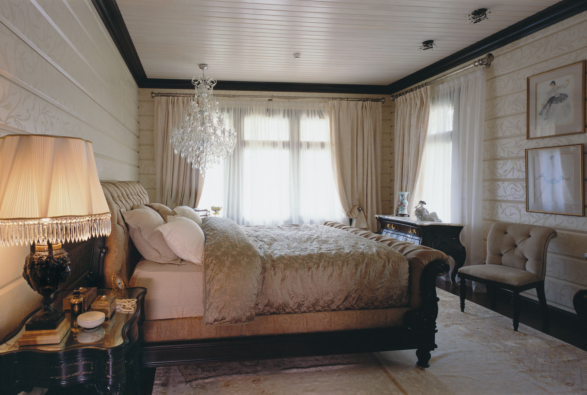 Спальня в стиле гостиничного номера. Фото 44