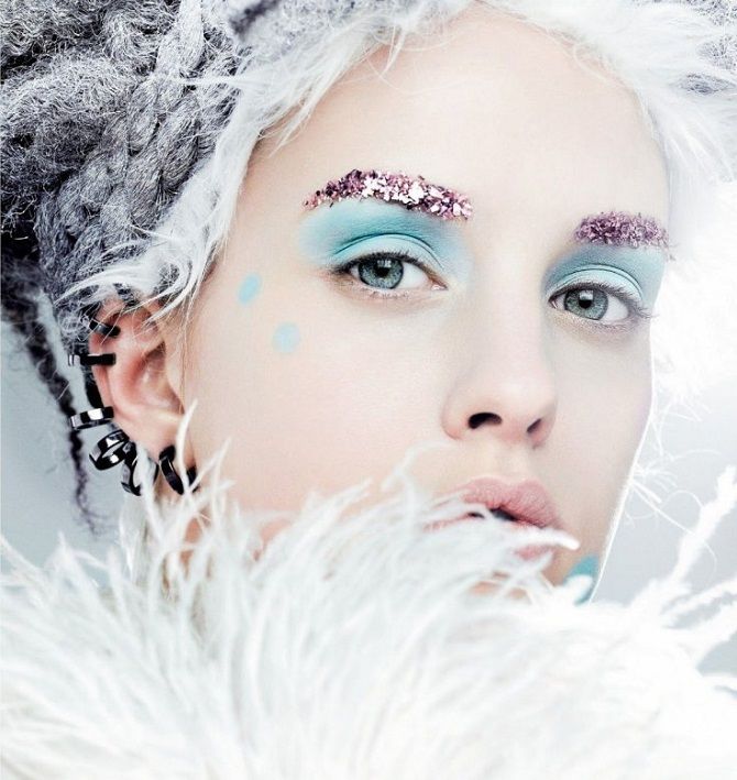 макияж снежная королева