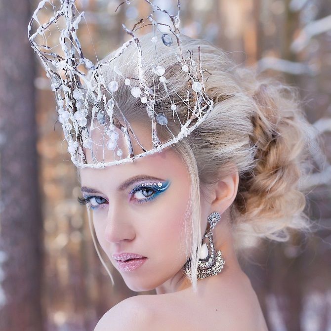 макияж на новый год снежная королева