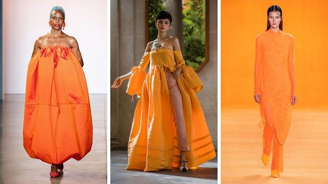 апельсиновое платье