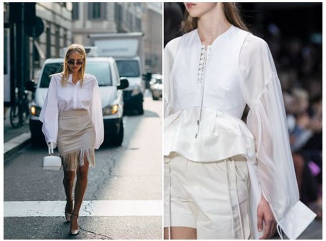 модные белые блузки 2020