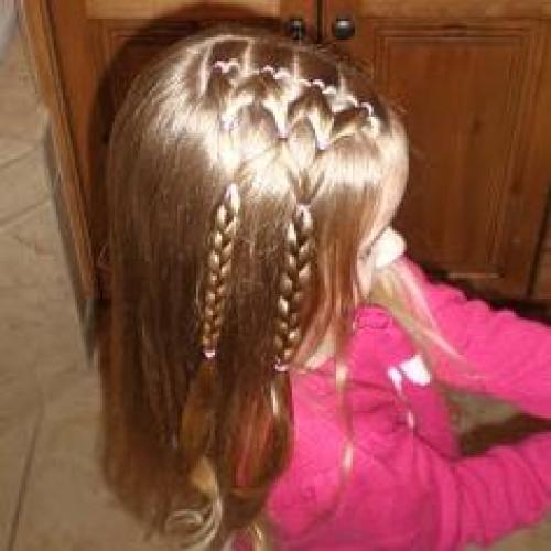 Прически на тонкие волосы для девочек. Прически на короткие волосы 28