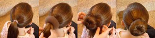 Прически для детей на короткие волосы пошагово. 5 детских причесок с пучками