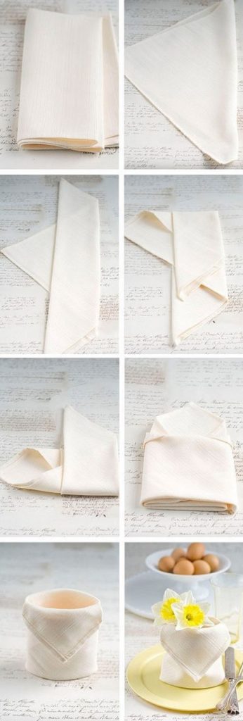 Фото идеи и схемы как красиво сложить тканевые и бумажные салфетки