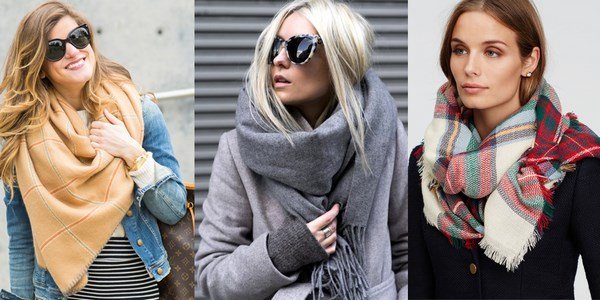 Как красиво носить шарф: модные образы с шарфом 2020-2021 года - фото