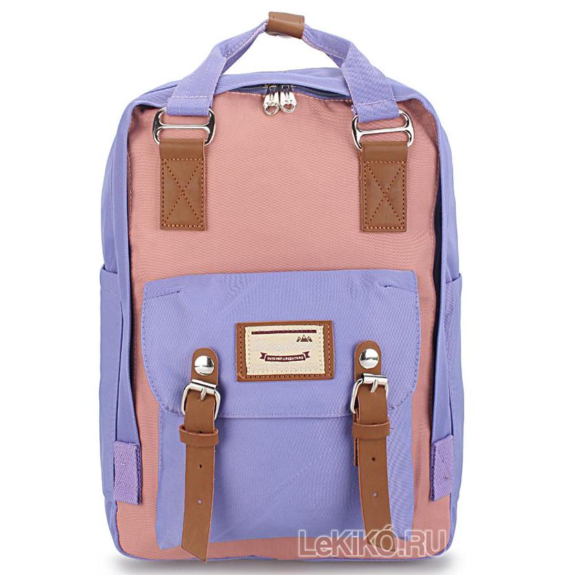 Сумка-рюказк для школы Mineral розовый с сиреневым