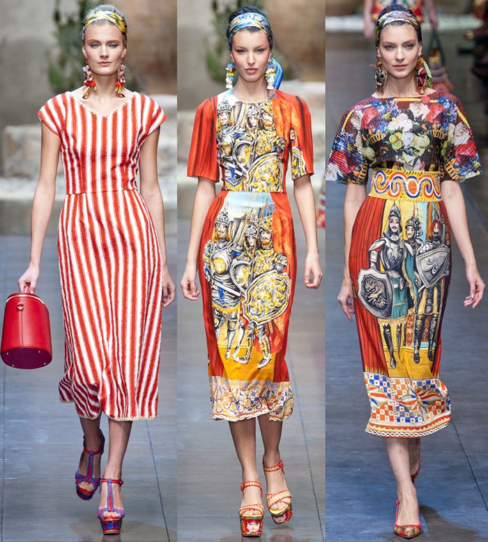 Модные платья Dolce &Gabbana весна-лето 2013 фото