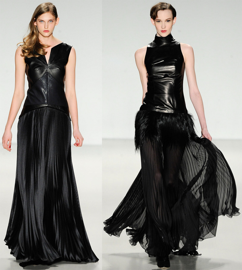 Модные черные платья 2014-2015