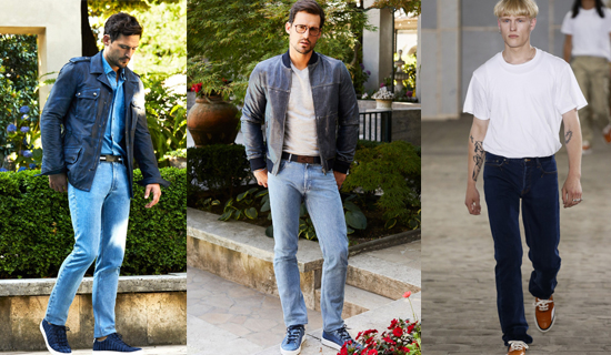 Летние классические мужские джинсы