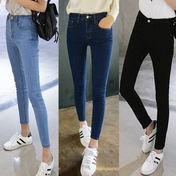 Разные цвета зауженных джинсов