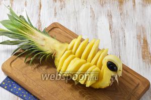 Фото совета Как красиво нарезать ананас