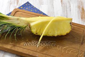 Фото совета Как красиво нарезать ананас