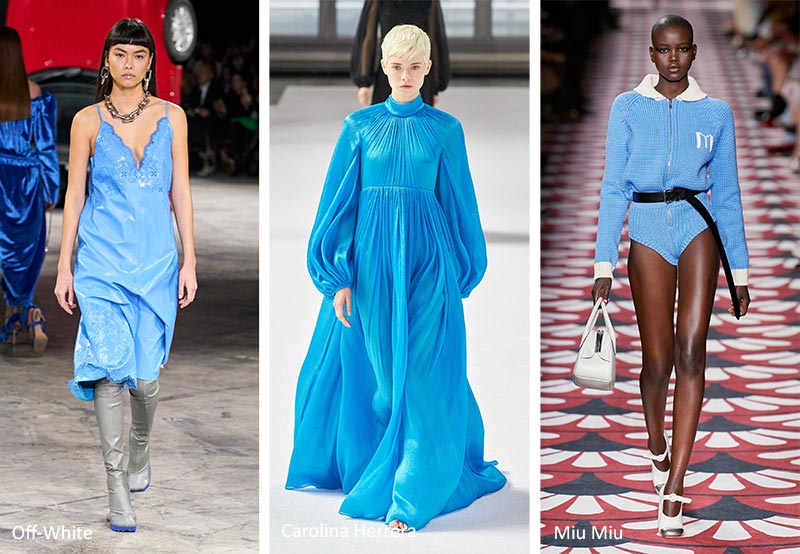 Модные тренды цвета осень-зима 2020-2021 - пудровый синий