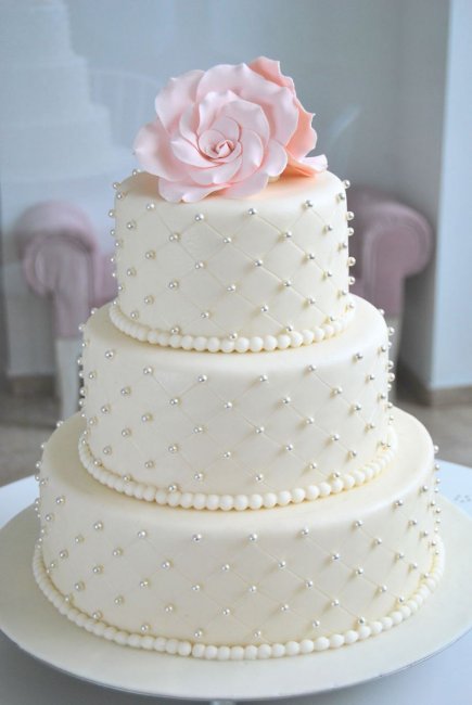 Классический свадебный тортик