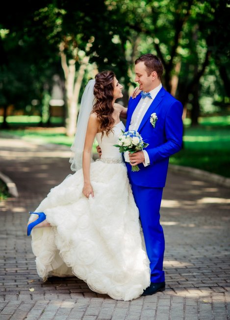 Синий цвет для свадьбы