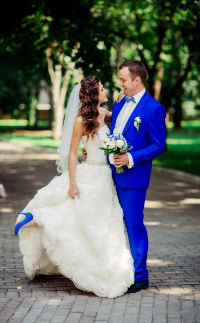 Образ для синей свадьбы